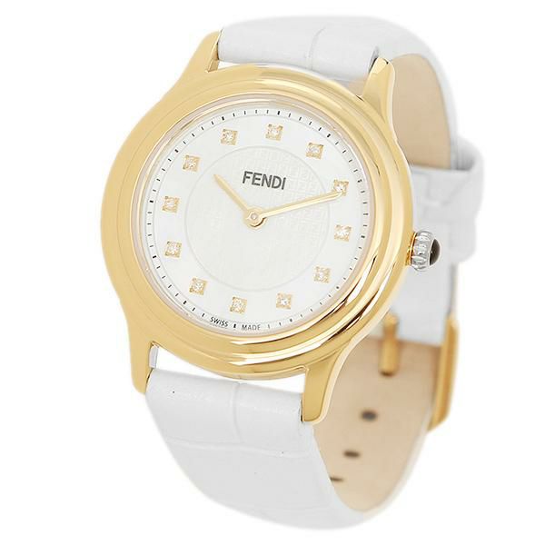 フェンディ 腕時計 レディース FENDI F250424541D1 ホワイトパール/ゴールド 詳細画像