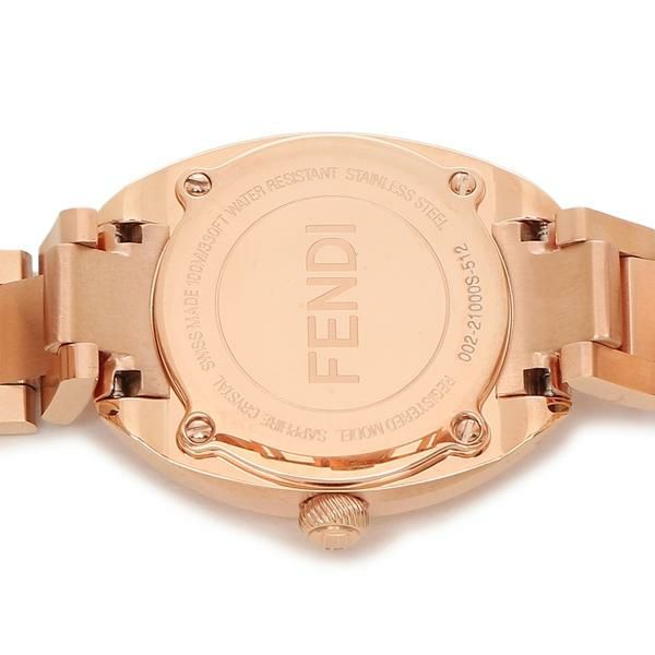 フェンディ 時計 レディース モメント 25mm クォーツ ホワイト ゴールド FENDI F218524500 ステンレス 詳細画像