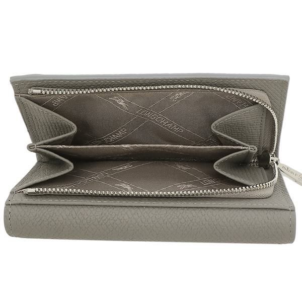 ロンシャン 三つ折り財布 ロゾ コンパクトウォレット グレー レディース LONGCHAMP 30002 HPN P55 詳細画像
