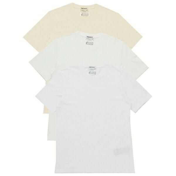 メゾンマルジェラ Tシャツ ホワイト ベージュ メンズ Maison Margiela S50GC0678 S23973 963 詳細画像