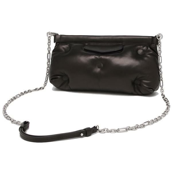 メゾンマルジェラ ショルダーバッグ グラムスラム クラッチバッグ ブラック レディース Maison Margiela S56WF0160 P4300 T8013 詳細画像