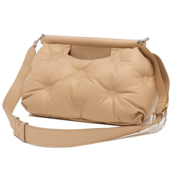 メゾンマルジェラ ショルダーバッグ グラムスラム クラシック クラッチバッグ ベージュ レディース Maison Margiela S56WG0177 P4300 T2057 詳細画像