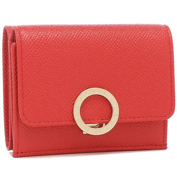 ブルガリ 三つ折り財布 ブルガリブルガリ レッド レディース BVLGARI 288651