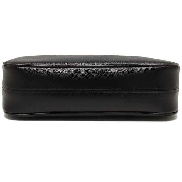 プラダ ショルダーバッグ サフィアーノ トライアングルロゴ ブラック レディース PRADA 1BC204 NZV JOM F0632 詳細画像