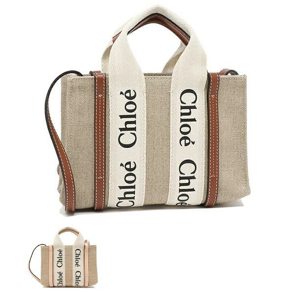 クロエ トートバッグ ショルダーバッグ ウッディ 2WAY ミニバッグ レディース CHLOE CHC22AP237I26