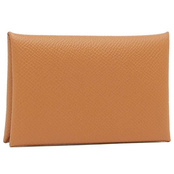 エルメス エプソン カルヴィ U刻印 ゴールド シルバー金具 カードケース メンズ レディース HERMES H044164CK 37 SILVER EPSON GOLD 詳細画像