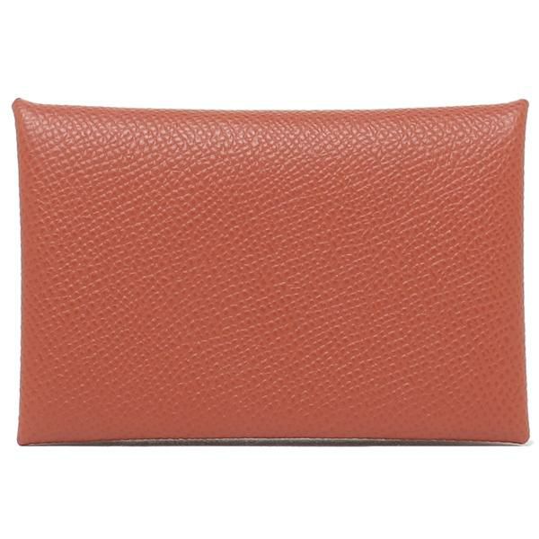 エルメス エプソン カルヴィ U刻印 ルージュ シルバー金具 カードケース メンズ レディース HERMES H044164CK 37 SILVER EPSON ROUGE H 詳細画像