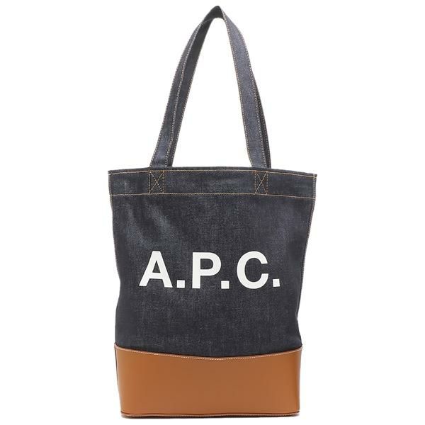 アーペーセー トートバッグ ネイビー ブラウン メンズ レディース APC CODDP M61444 CAF A4対応 詳細画像