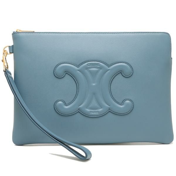 セリーヌ ポーチ スモールポーチ Sサイズ トリオンフ ブルー レディース CELINE 10I913DR8 07DD 詳細画像