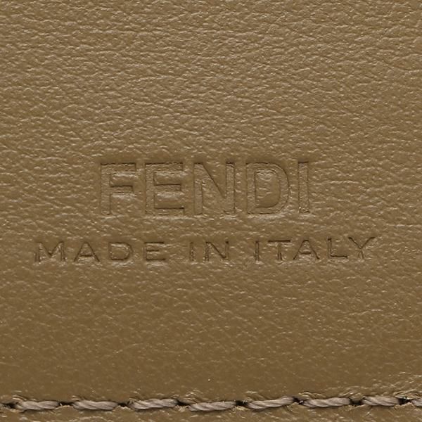 フェンディ 二つ折り財布 ファブリック FFロゴ ブラウン メンズ FENDI 7M0169 AJF8 F1EGA 詳細画像
