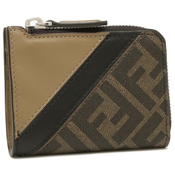 フェンディ カードケース ブラウン メンズ FENDI 7M0330 AJF8 F1EGA