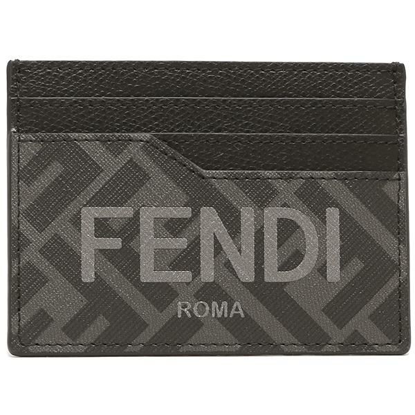 フェンディ カードケース ロゴ ブラック メンズ FENDI 7M0333 AJJ5 F0GXN 詳細画像