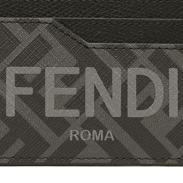 フェンディ カードケース ロゴ ブラック メンズ FENDI 7M0333 AJJ5 F0GXN 詳細画像