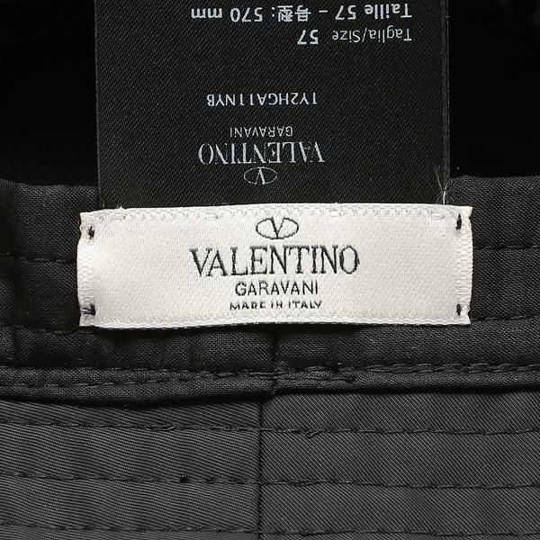 ヴァレンティノ 帽子 バケットハット ブラック メンズ VALENTINO GARAVANI 1Y2HGA11NYB 0NO 詳細画像