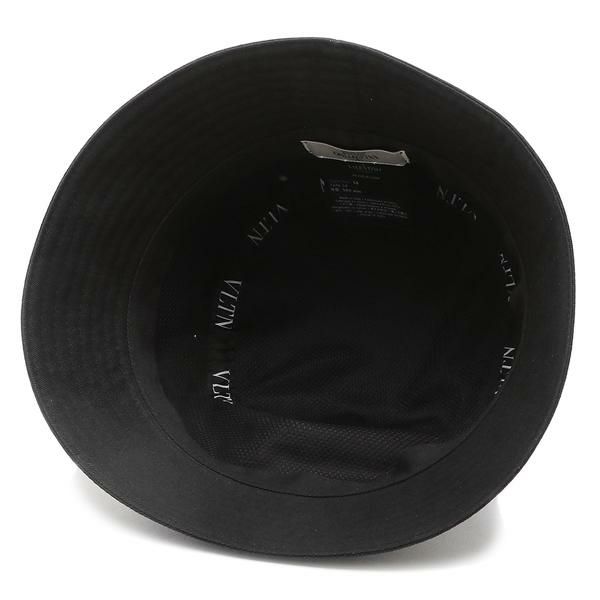 ヴァレンティノ 帽子 バケットハット ロゴ ブラック メンズ VALENTINO