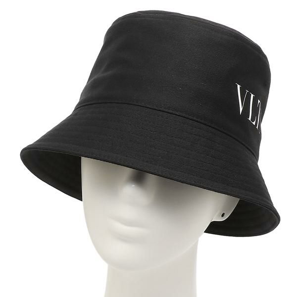 ヴァレンティノ 帽子 バケットハット ロゴ ブラック メンズ VALENTINO GARAVANI XY2HGA11UXI 0NI 詳細画像