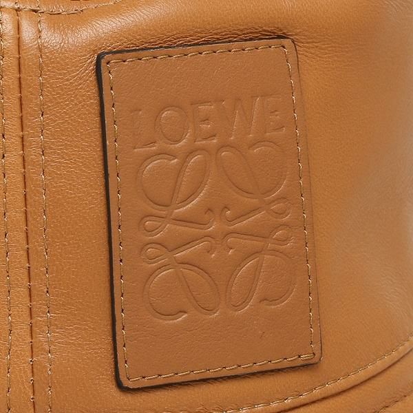 ロエベ 帽子 バケットハット フィッシャーマンハット ロゴ ブラウン レディース LOEWE 11210010 TAN 詳細画像