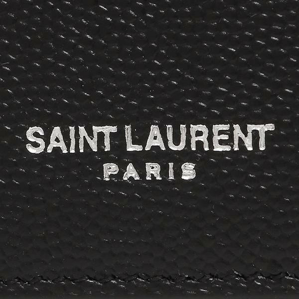 サンローランパリ カードケース パスケース IDカードケース ブラック メンズ SAINT LAURENT PARIS 607914 BTY0N 1000 詳細画像