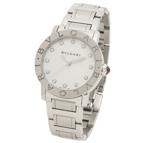 ブルガリ 時計 レディース ブルガリブルガリ 33mm 自動巻 ホワイトパール シルバー BVLGARI BBL33WSS12 ステンレス 詳細画像
