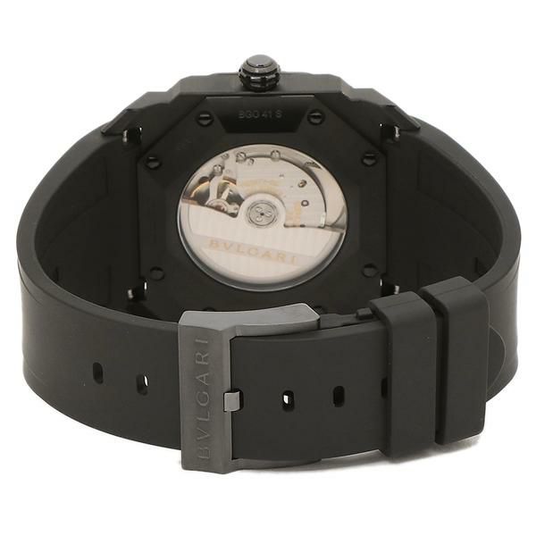 ブルガリ 時計 メンズ オクト ウルトラネロ 41mm 自動巻 ブラック ブラック BVLGARI BGO41BBSVDN ラバー 詳細画像