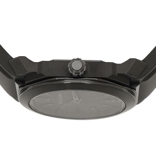 ブルガリ 時計 メンズ オクト ウルトラネロ 41mm 自動巻 ブラック ブラック BVLGARI BGO41BBSVDN ラバー 詳細画像
