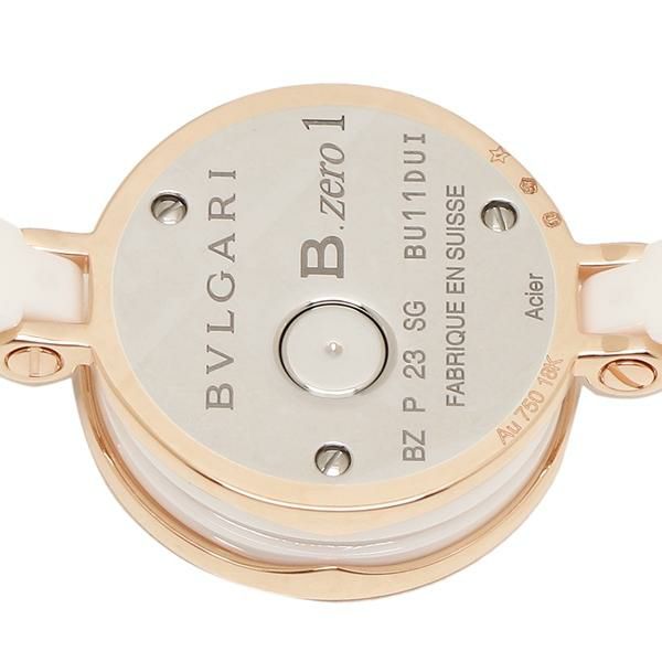 ブルガリ 時計 レディース ビーゼロワン 23mm クォーツ ホワイト ホワイト BVLGARI BZ23WSGCC12.S セラミック 詳細画像