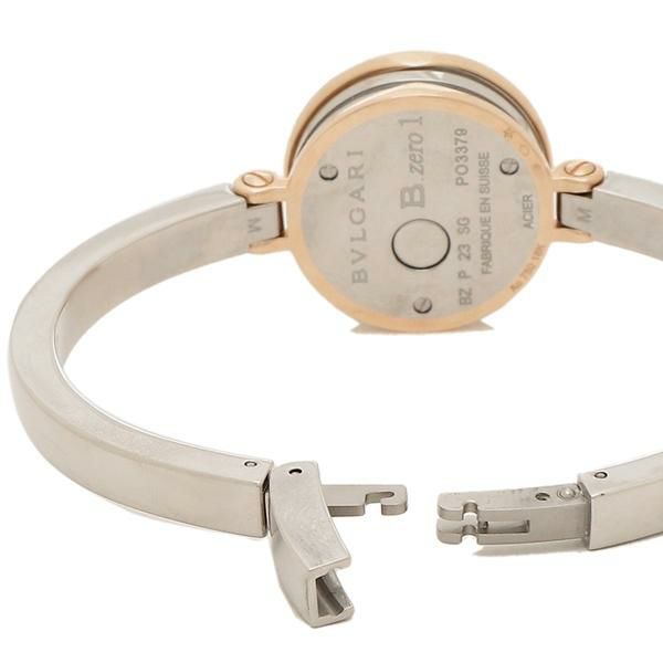 ブルガリ 時計 レディース ビーゼロワン 23mm クォーツ ホワイト シルバー BVLGARI BZ23WSGS12.M ステンレス 詳細画像
