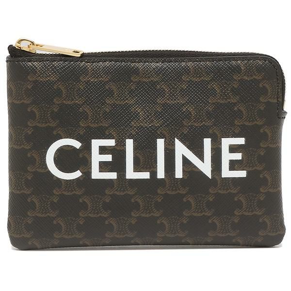 セリーヌ カードケース フラグメントケース トリオンフキャンバス ロゴ コインケース ブラック レディース CELINE 10C662CA2 38NO 詳細画像