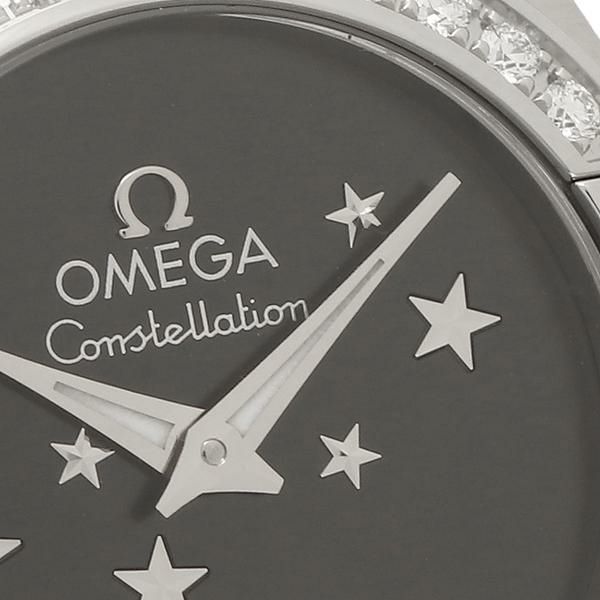 【5年保証】オメガ 時計 レディース コンステレーション 24mm クォ－ツ ブラック シルバー OMEGA 123.15.24.60.01.001 ステンレス 詳細画像