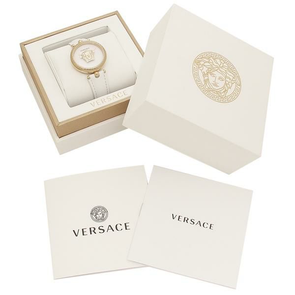 ヴェルサーチ 時計 レディース パラッツォエンパイア 34mm クォーツ ホワイト ホワイト VERSACE VECQ00218 レザー 詳細画像