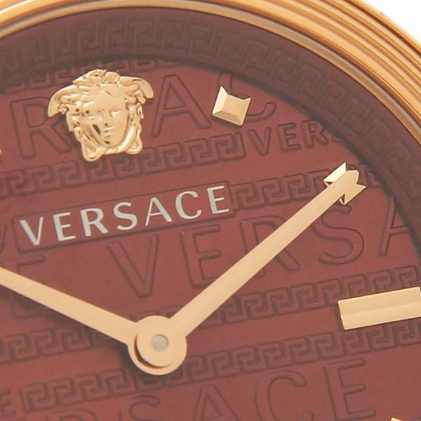 ヴェルサーチ 時計 レディース ミーアンダー 34mm クォーツ レッド レッド VERSACE VELW01222 レザー 詳細画像