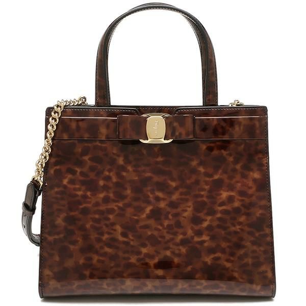 フェラガモ ハンドバッグ ショルダーバッグ ヴァラ 2WAY ブラウン レディース FERRAGAMO Salvatore Ferragamo 21I290 BROWN 詳細画像