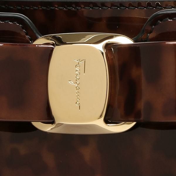 フェラガモ ハンドバッグ ショルダーバッグ ヴァラ 2WAY ブラウン レディース FERRAGAMO Salvatore Ferragamo 21I290 BROWN 詳細画像