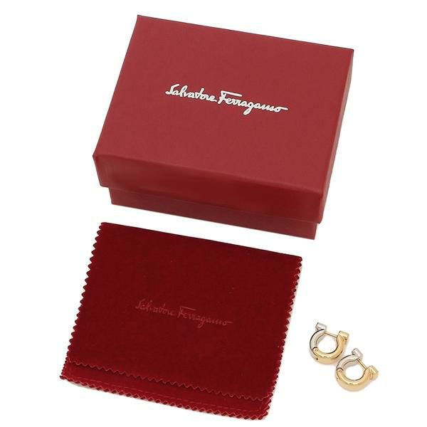 フェラガモ ピアス アクセサリー ガンチーニ シルバー ゴールド レディース FERRAGAMO Salvatore Ferragamo 760583 PALLA 詳細画像