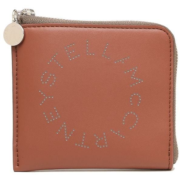 ステラマッカートニー カードケース コインケース バイカラー ロゴ ブラウン レディース STELLA McCARTNEY 700253 W8856 2504 詳細画像