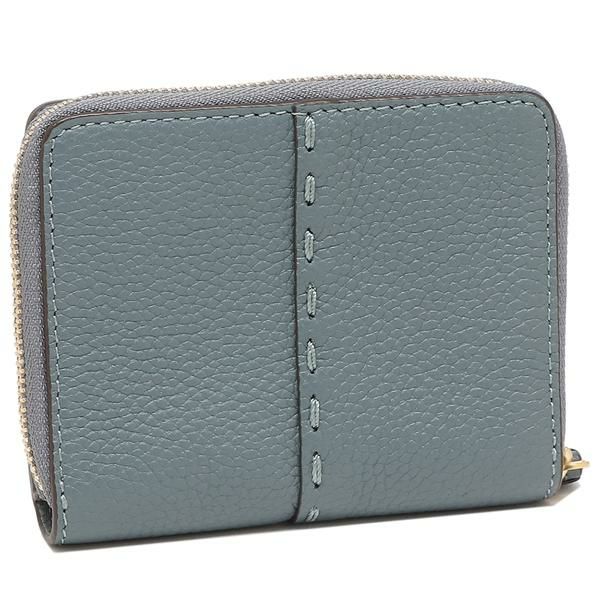 トリーバーチ 二つ折り財布 マックグロー ミニ財布 ブルー レディース TORY BURCH 64522 317 詳細画像