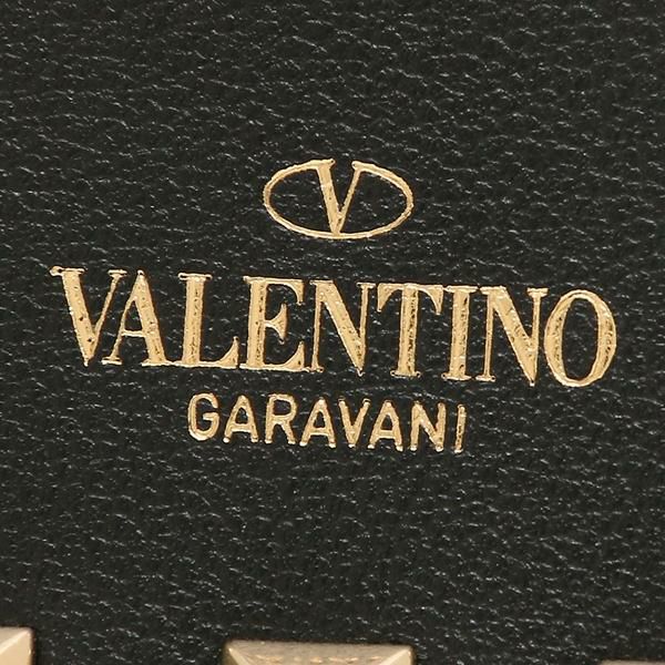 ヴァレンティノ 二つ折り財布 ロックスタッズ ミニ財布 ブラック レディース VALENTINO GARAVANI P0P39 BOL 0NO 詳細画像