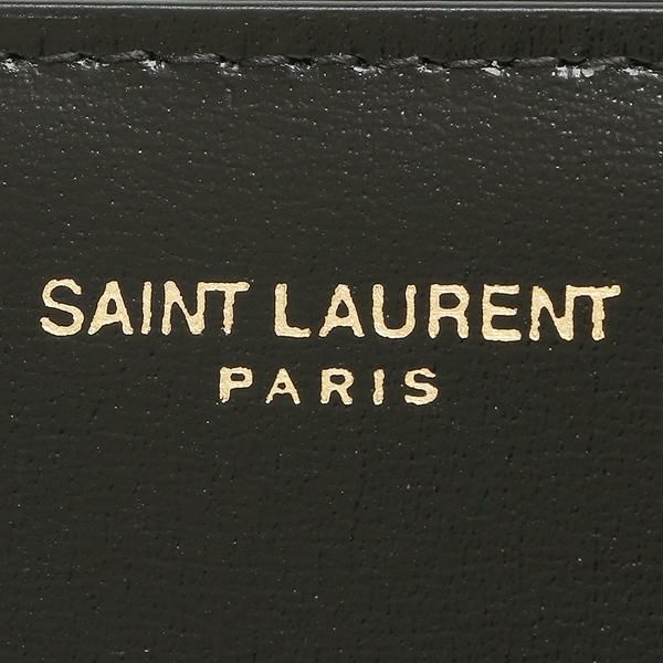 サンローランパリ 二つ折り財布 ミニ財布 ブラック レディース SAINT LAURENT PARIS 668319 03P0J 1000 詳細画像