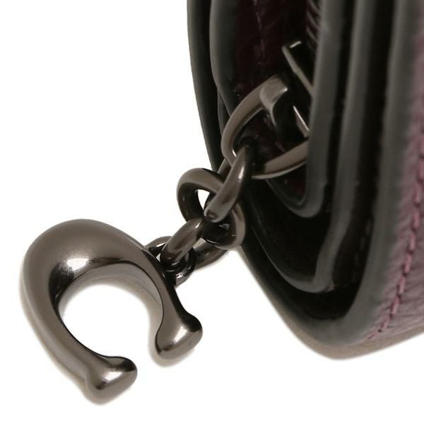 コーチ アウトレット 二つ折り財布 ミニ財布 パープル レディース COACH C2862 QBO7 詳細画像