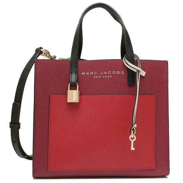 マークジェイコブス アウトレット ハンドバッグ ショルダーバッグ グラインド レッドマルチ レディース MARC JACOBS M0016132 607 詳細画像