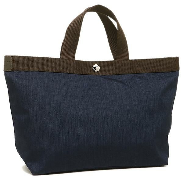 エルベシャプリエ Herve Chapelier レディース 704C 19N69 CORDURA M SQUARE TOTE BAG トートバッグ NAVY/MOKA ネイビー