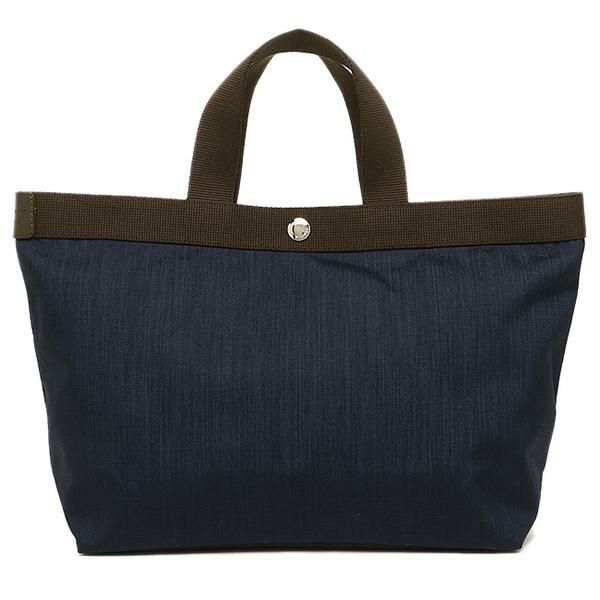 エルベシャプリエ Herve Chapelier レディース 704C 19N69 CORDURA M SQUARE TOTE BAG トートバッグ NAVY/MOKA 詳細画像