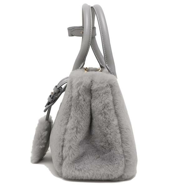 プラダ ハンドバッグ ショルダーバッグ ガレリア トライアングルロゴ ミニバッグ グレー レディース PRADA 1BA906 2ECY EOM F0591 詳細画像