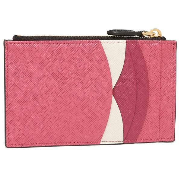 プラダ カードケース フラグメントケース サフィアーノマルチカラー コインケース ブラック ピンク レディース PRADA 1MC086 ZLP F061H 詳細画像