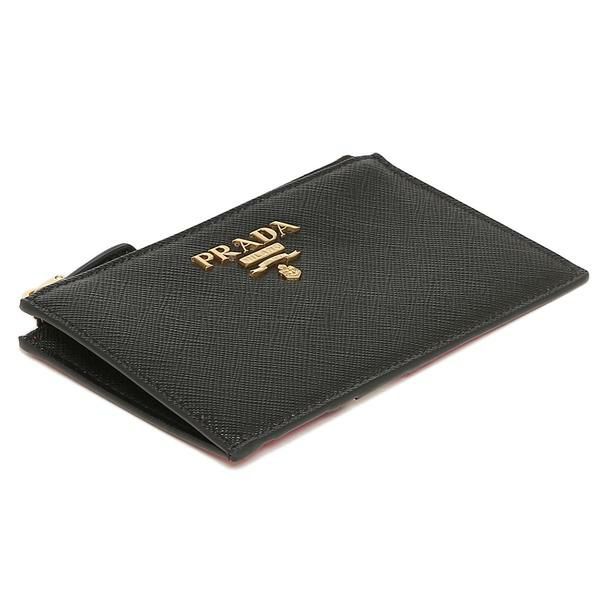 プラダ カードケース フラグメントケース サフィアーノマルチカラー コインケース ブラック ピンク レディース PRADA 1MC086 ZLP F061H 詳細画像