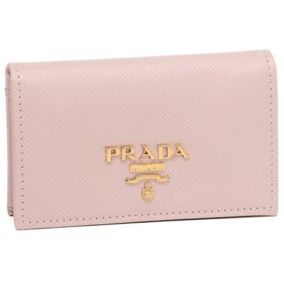 プラダ カードケース 名刺入れ サフィアーノ ピンク レディース PRADA ...