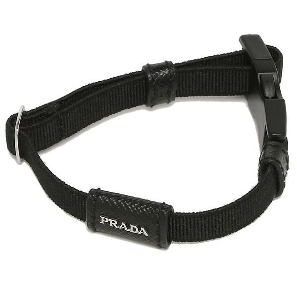 プラダ ブレスレット アクセサリー レタリングロゴ ブラック メンズ PRADA 2IB331 2DUL F0002