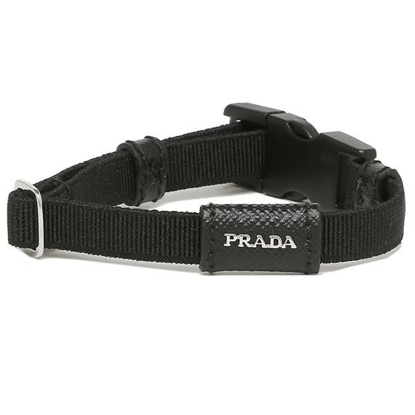 プラダ ブレスレット アクセサリー レタリングロゴ ブラック メンズ PRADA 2IB331 2DUL F0002 詳細画像