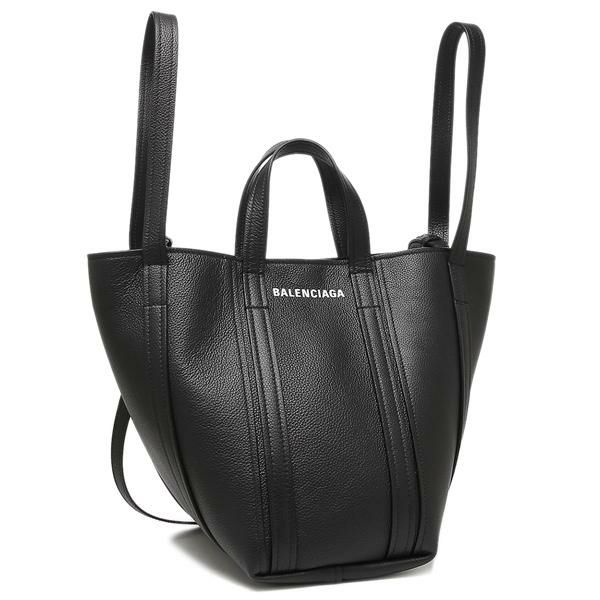 バレンシアガ ハンドバッグ ショルダーバッグ ノース サウス Sサイズ ロゴ ブラック レディース BALENCIAGA 672791 15YUN 1090