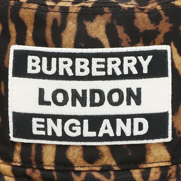 バーバリー 帽子 ハット Mサイズ バケットハット レオパード ブラウン メンズ レディース BURBERRY 8023869 A8049 詳細画像